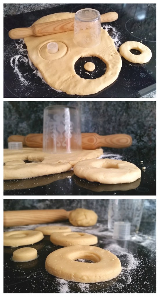 dar forma a donuts sin gluten sin lactosa