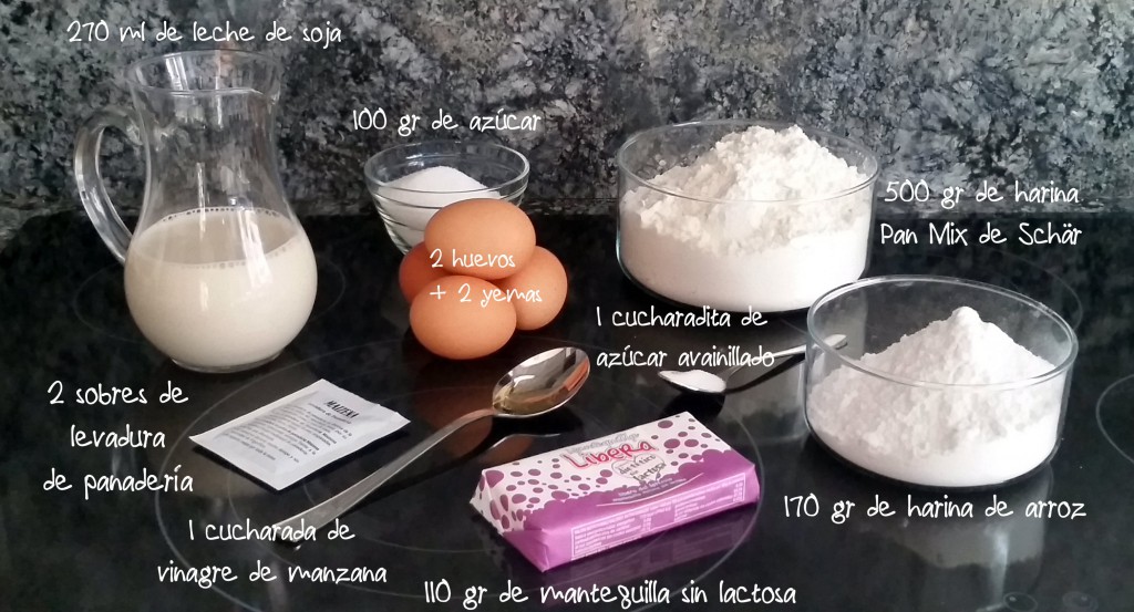 ingredientes donuts sin gluten ni lactosa