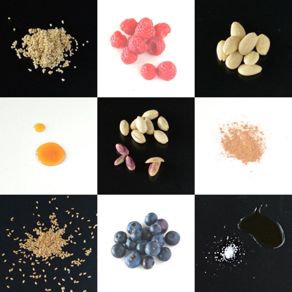 collage ingredientes granola